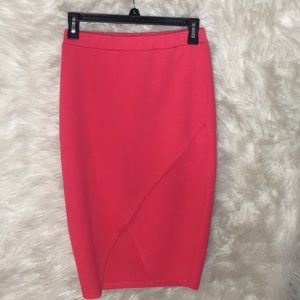 Coral Pink Tulip Cross Skirt